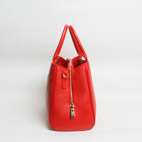 2014 Prada grainy calfskin tote bag BR4743 red for sale